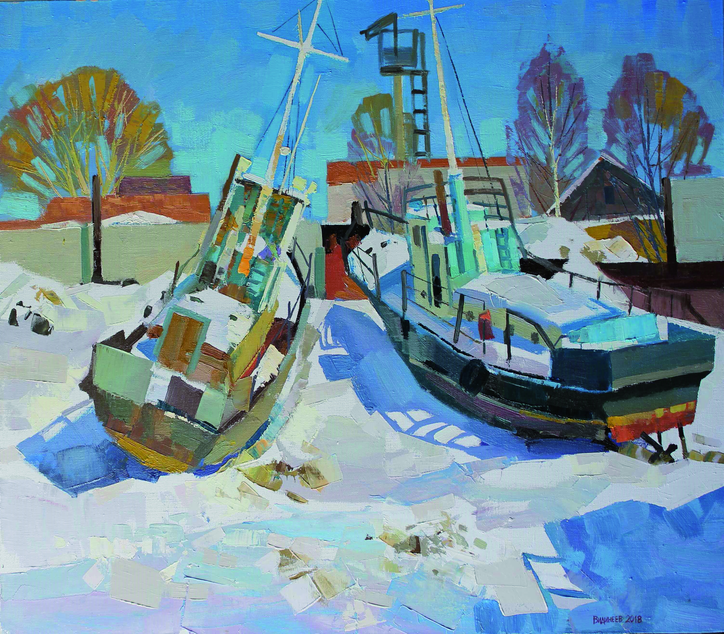 Зимний берег Оби