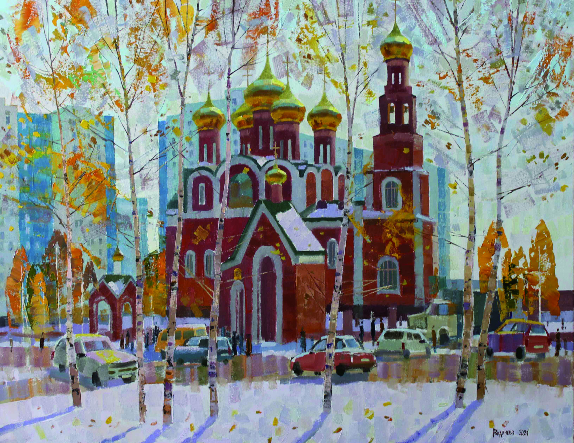 Первый снег в Нижневартовске